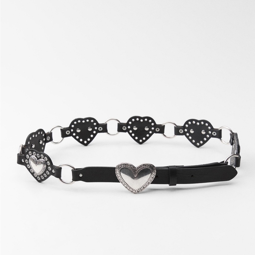 Zara Heart Belt 100% Leather